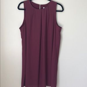 Burgundy Shift Dress